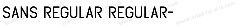 sans regular regular字体转换